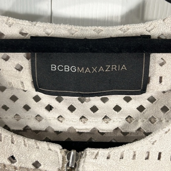 BCBGmaxazaria faux suede color block jacket - Picture 4 of 8